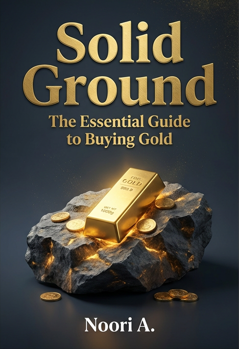 Book cover for Solid Ground by Noori A., the essential guide to buying physical gold.